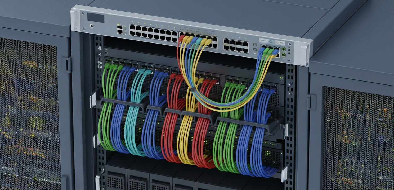 10 Temel Switch mimarisi içinde raf üstü konumlandırma veri merkezi verimliliğini doğrudan etkiler.