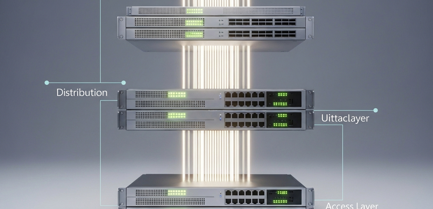 Data Center Operations rely on structured hierarchical layers to manage traffic flow efficiently.