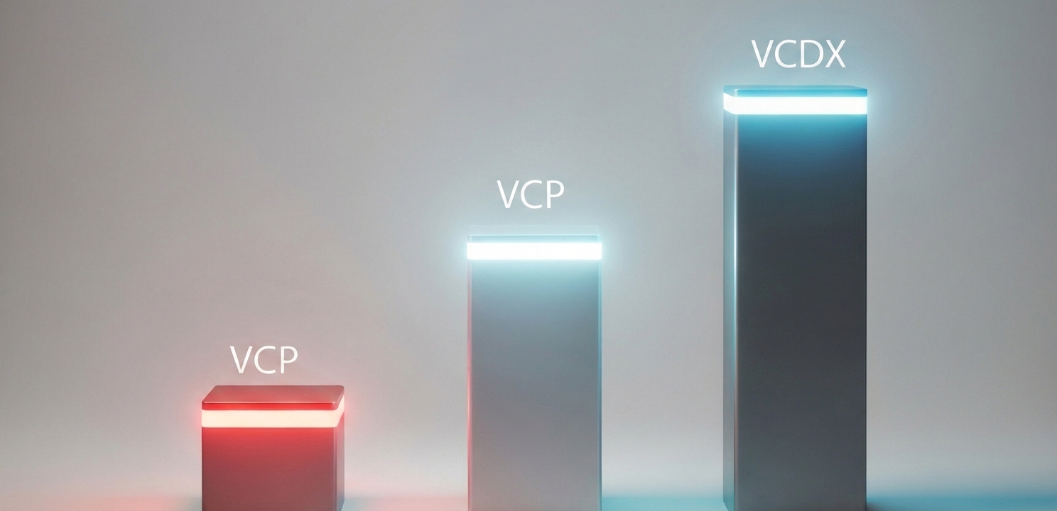 Learning & Certification programı, profesyonellerin VCP'den VCDX'e uzanan kariyer basamaklarını tırmanmalarına olanak tanır.