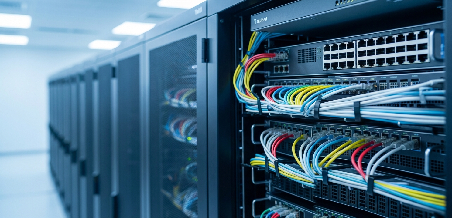 Data Center Operations benefit from top of rack switches reducing cable complexity and latency.
