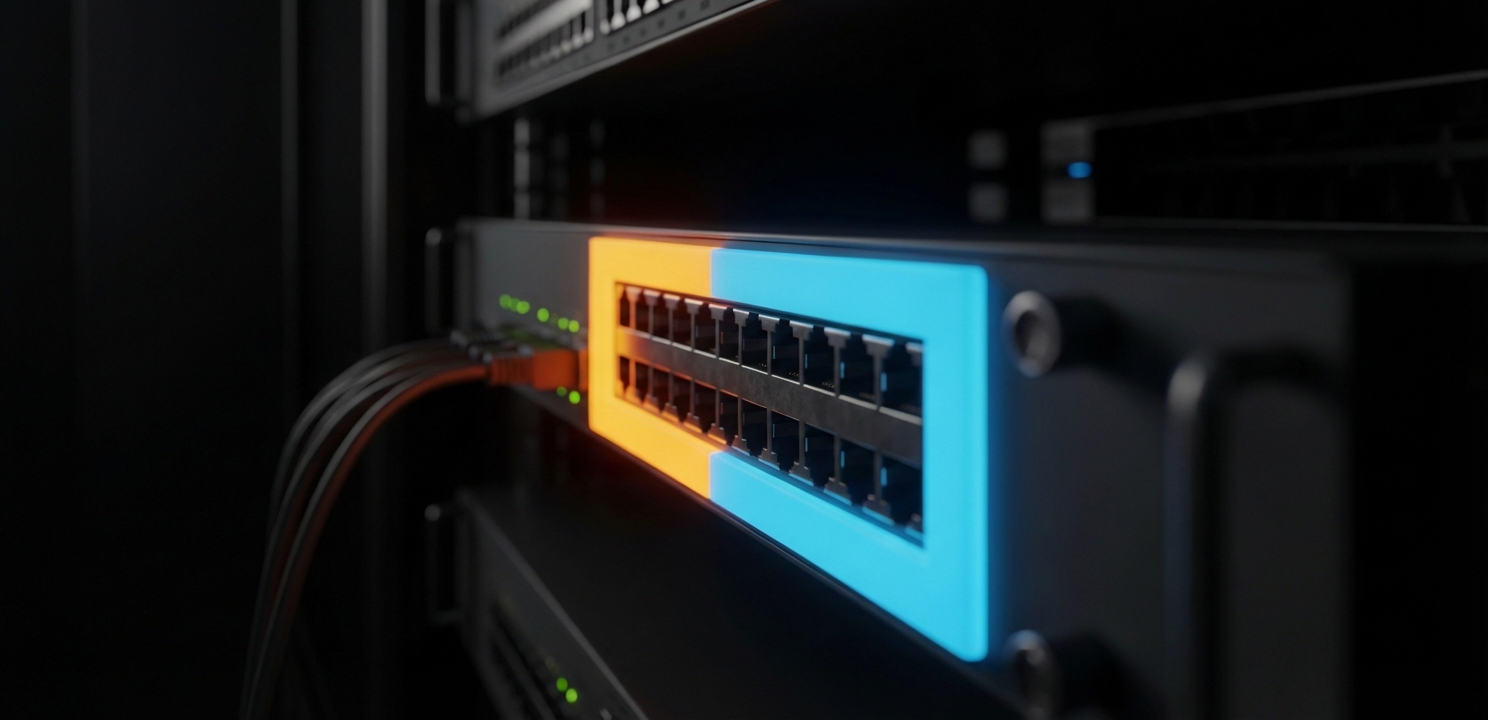 VLAN Yapılandırması sayesinde fiziksel portlar mantıksal gruplara ayrılarak ağ güvenliği ve yönetimi optimize edilir.