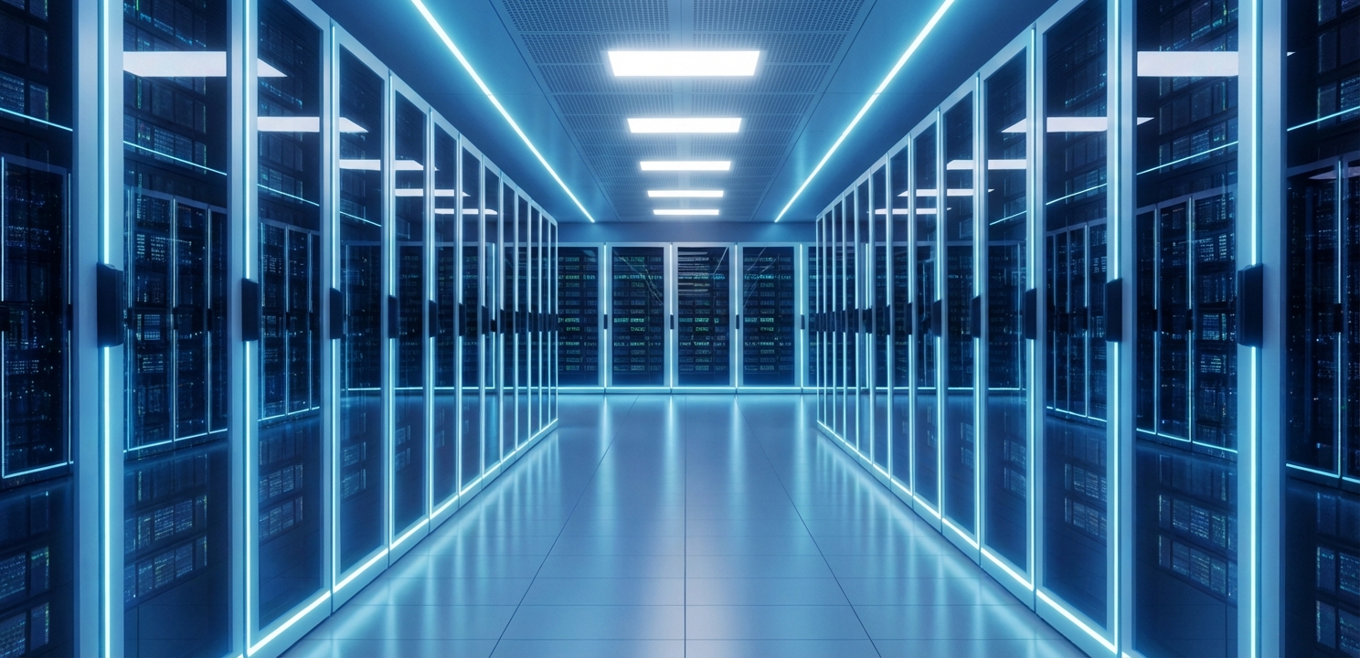 Juniper Switch teknolojileriyle güçlendirilmiş, kesintisiz çalışan modern ve ölçeklenebilir veri merkezi ortamı.