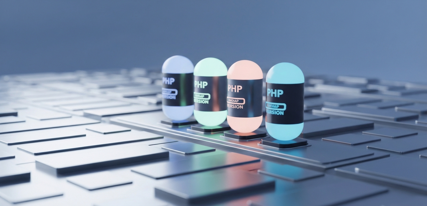 PHP Ayarları sayesinde eski ve yeni projeler için farklı sürümleri aynı anda sorunsuz kullanabilirsiniz.