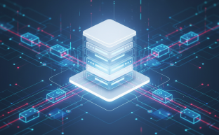 CentOS sistem yönetimini ve paket akışını gösteren dijital arayüz illüstrasyonu
