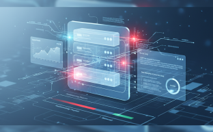 cPanel arayüzünde hata kayıtlarının dijital akışını gösteren soyut bir görüntü.