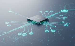 Juniper QFX5100 anahtarı üzerinde multicast veri akışının teknolojik temsili.