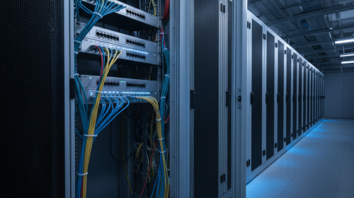 Juniper QFX5100 series switch hardware in a data center