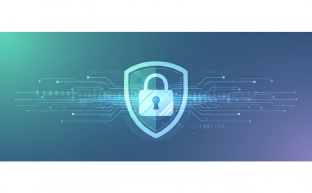 Dijital güvenlik, şifreli bağlantılar ve SSL/TLS sertifikalarını temsil eden kalkan simgesi.