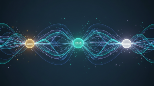 Digital network illustrating customer success, proactive support, and data-driven insights.