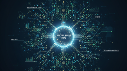 Abstract digital network showing interconnected data points, symbolizing a comprehensive knowledge platform.