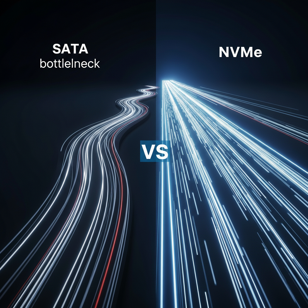 NVMe Sunucular eski SATA teknolojisinin yarattığı darboğazı ortadan kaldırarak verileri çok daha hızlı iletir