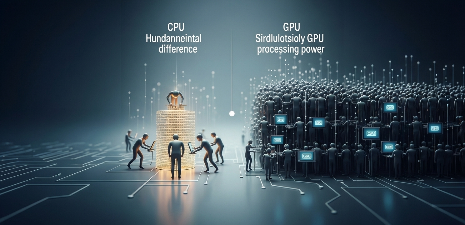 Sunucu İhtiyacı, yapay zeka görevlerinde CPU ve GPU'nun farklı çalışma prensiplerine göre belirlenir.