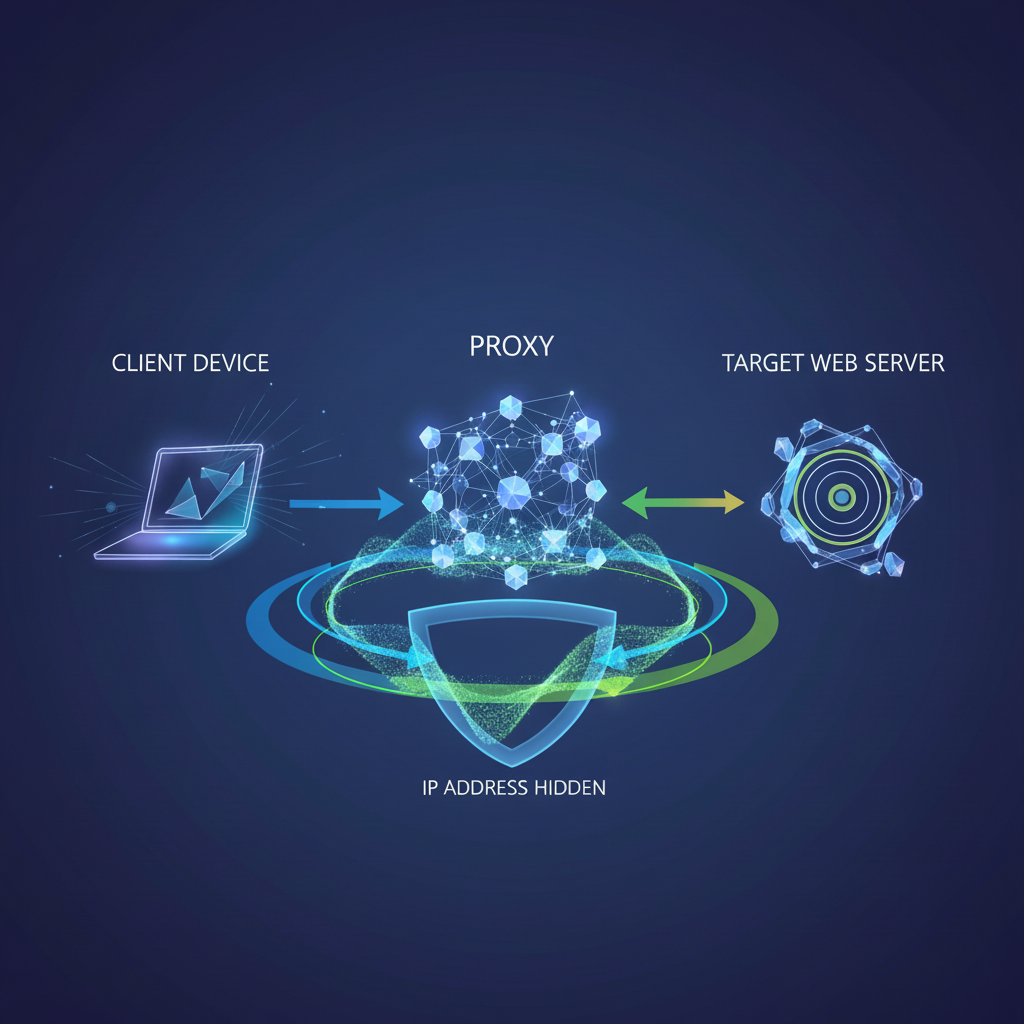 Proxy Nedir, kullanıcı ile web sitesi arasında aracı görevi görerek bağlantıyı yönetir ve gizler.