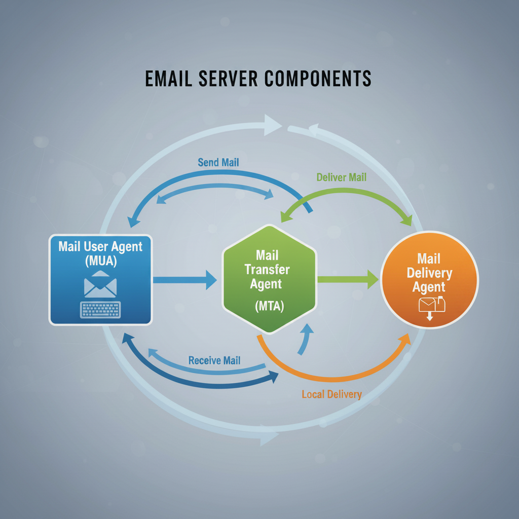Mail Server Nedir, e-posta iletişiminin temelini oluşturan bileşenleri ve çalışma prensibini gösterir.