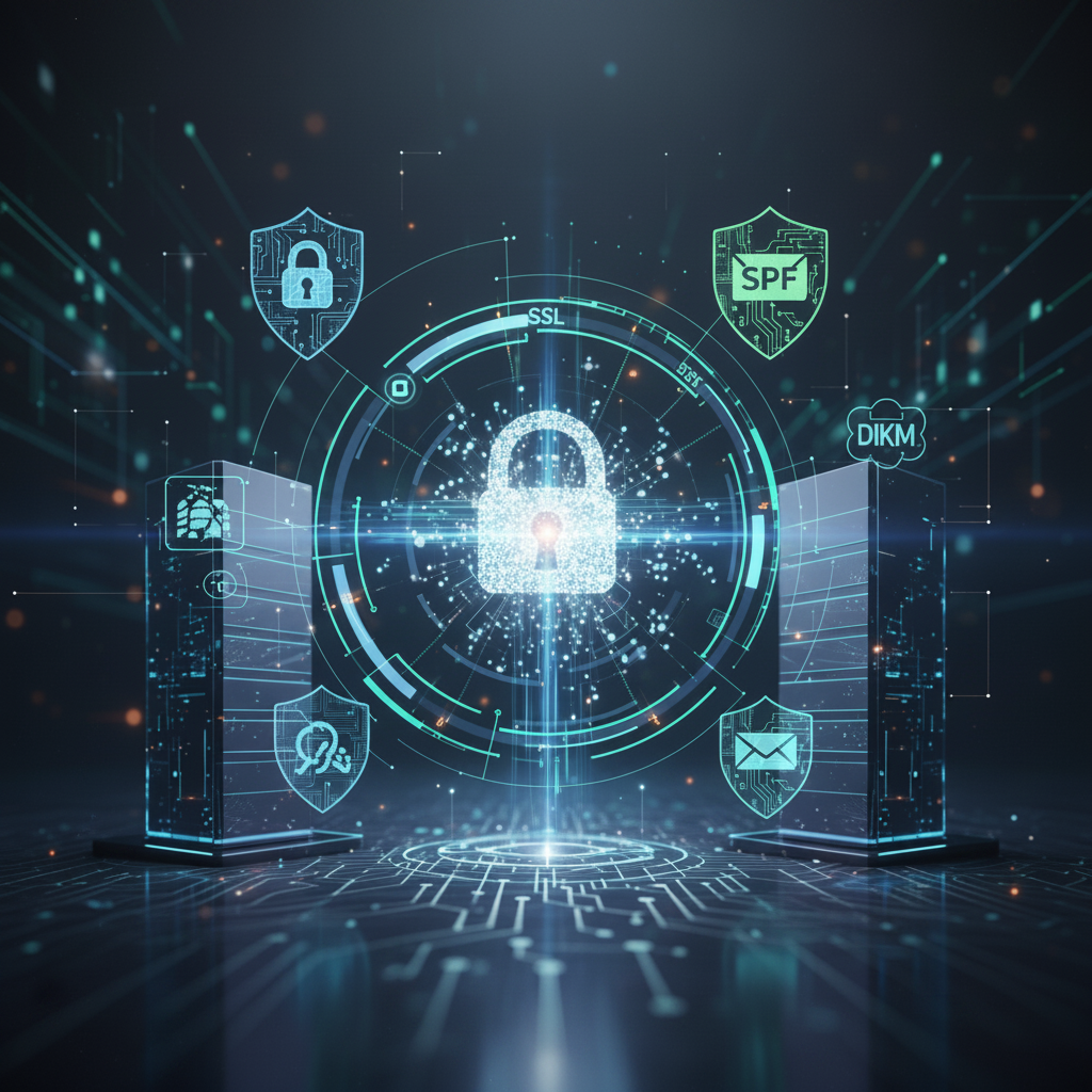 SMTP Nedir? E-posta iletişimi, güçlü şifreleme ve kimlik doğrulama protokolleriyle güvence altına alınmıştır.